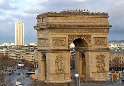 L'Arc de triomphe à Paris